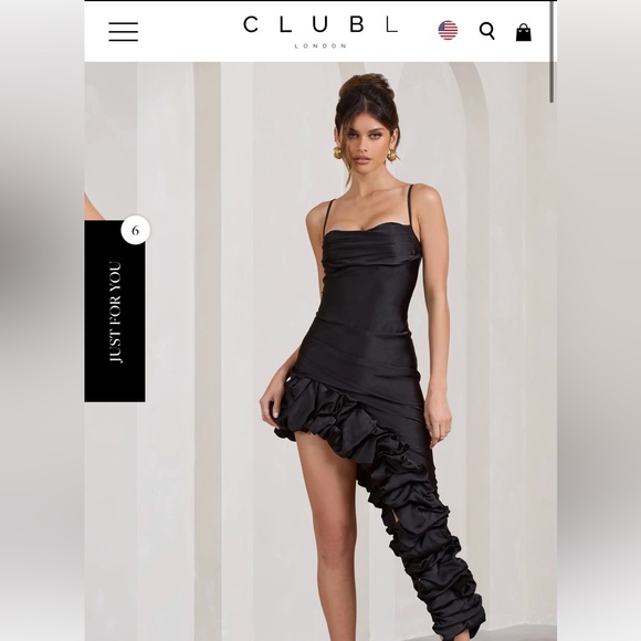Club L London Dresses & Skirts - Club L London ruffle elegant Black dress 🖤